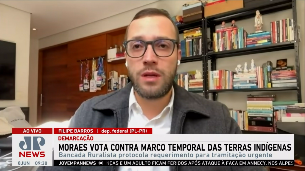 ‘stf-atropela-as-prerrogativas-do-congresso’,-diz-filipe-barros-sobre-julgamento-do-marco-temporal